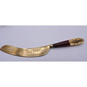 Siamese/Thailand Buddha Brass and Rosewood Cake Knife